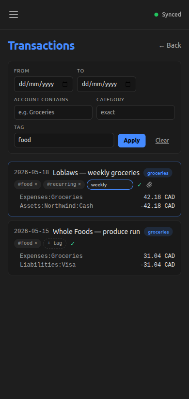 Inline tag edit caught mid-state — a tag input has replaced the +tag affordance, the wrapping row did not navigate to detail
